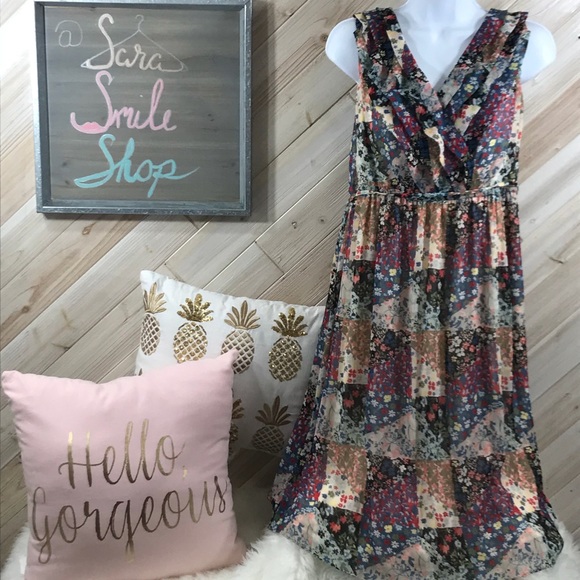 Jessica Simpson Dresses & Skirts - Jessica Simpson patchwork chiffon maternity dress